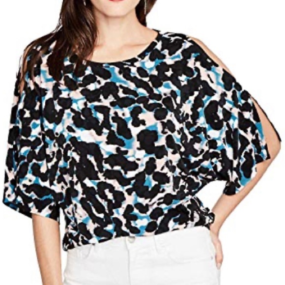 Rachel Roy Womens Cold Shoulder Dolman Blouse - Picture 6 of 6